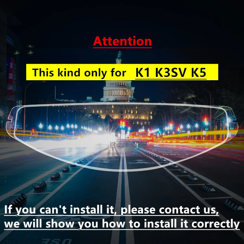 

Clear Rainproof And Anti-fog Film Motorcycle Helmet Waterproof Lens Visor Protective Motor Riding Protection for AGV K5 K3SV K1