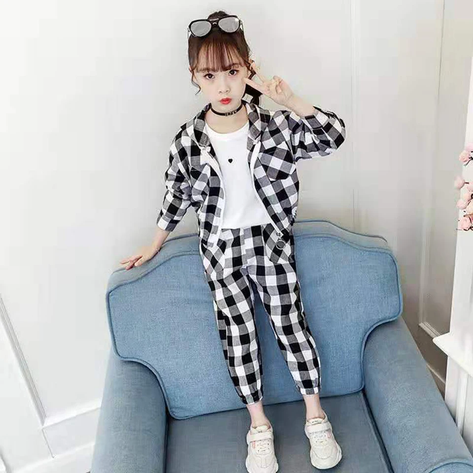 Купи Children Tracksuit Kids Girl Clothing Sets Baby Girls Fashion Autumn Style Sports Suits Hoodies Tops Coats +Pants Girls Clothes за 1,111 рублей в магазине AliExpress