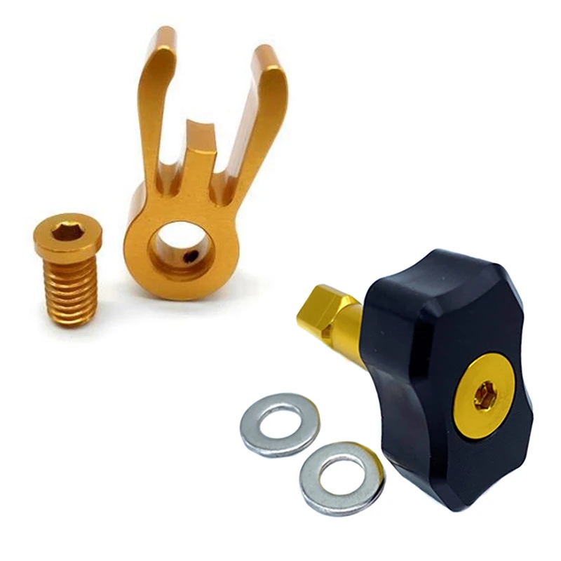 

1 Set Catcher Handlebar Headpost Catcher with Bolt & 1 Set Titanium Bicycle Seatpost Stopper Disc Stop