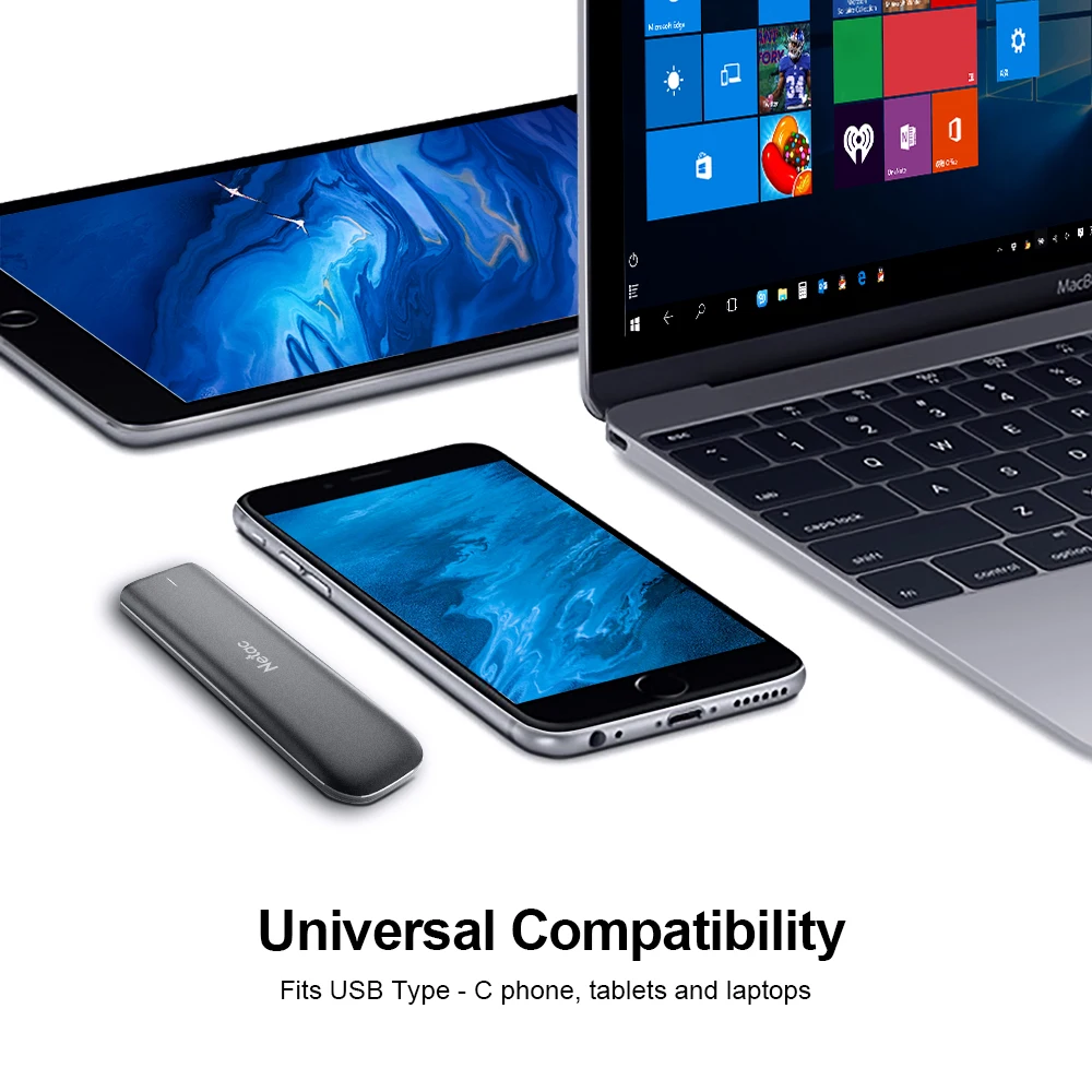 Портативный внешний SSD накопитель Netac 1 ТБ 2 500 Гб 250 ГБ USB 3 для ноутбука ПК на