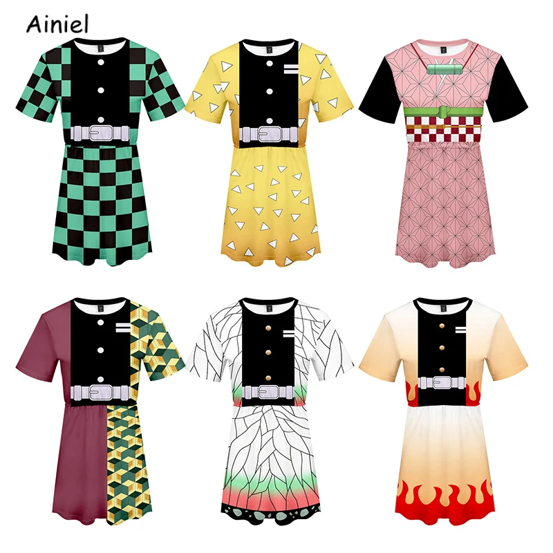 Женское платье для косплея из аниме рассекающий демонов|Костюмы аниме| |