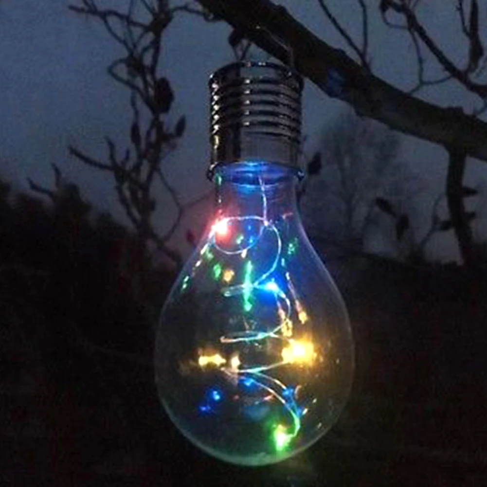

Durable Solar Bulb Low Consumption Home Outdoor Garden Easy Install Energy Saving Portable Night Patio Copper Wire Decoration