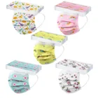 50 шт в наборе, высокое качество одноразовые маски с героями мультфильмов, с принтом сердце, Kawaii детские маска эластичный 3ply фильтры масок Mascarillas детей