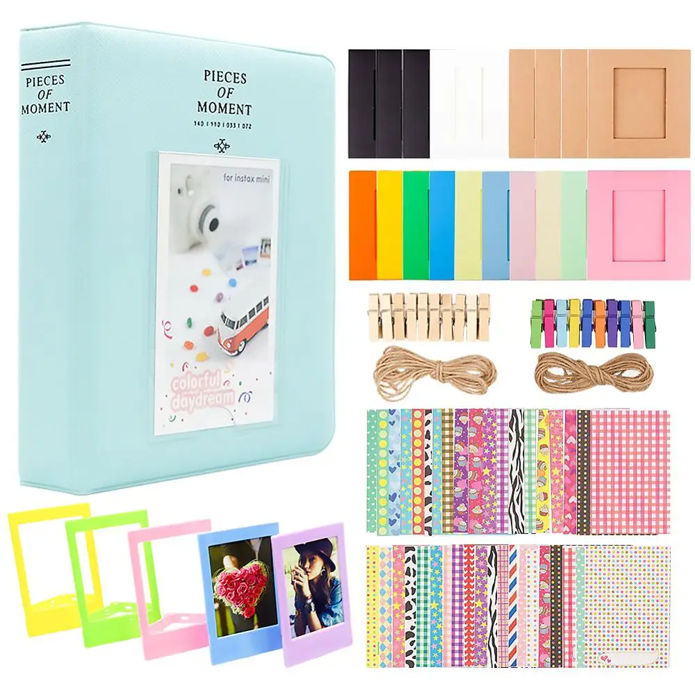 3inch 64 pagesB6in1 100/200 карманы фотоальбом с рисунками из мультфильмов Interleaf Тип 5/7 дюймов DIY Скрапбукинг Свадебные детские фото альбом для хранения чехол подарки - Цвет: 3inch 64 pagesB6in1
