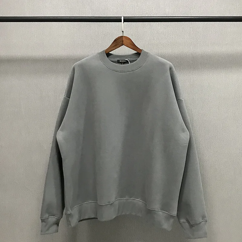 

Spring Men Hoodies Fashion High Street Casual Fleeve Long Sleeve Loose KANYE Sweatshirt For Women Unisex Tops Clothes Warm Solid