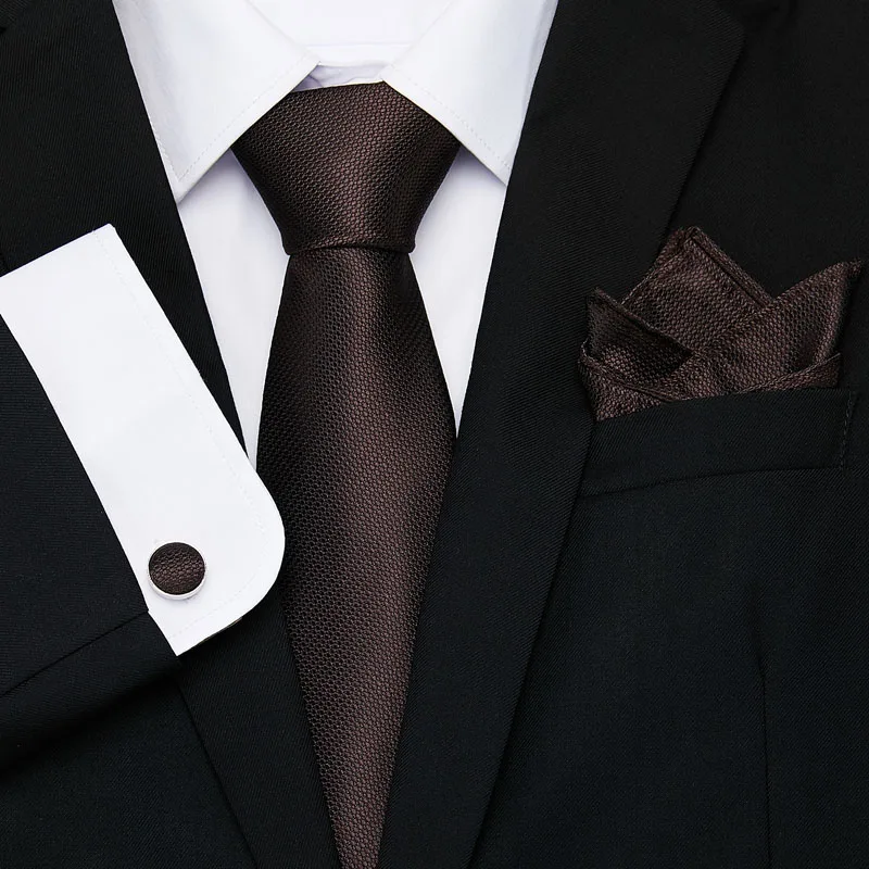 Мужской галстук 100% шелк в синюю полоску жаккардовый тканый + Hanky запонки наборы