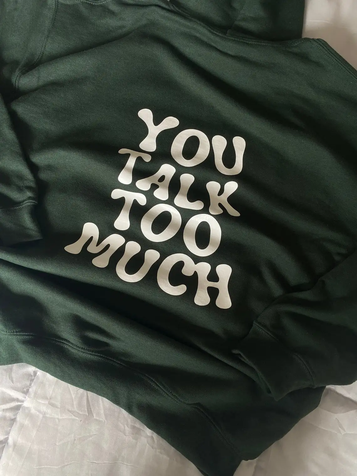 The new you talk too muck vintage winter Y2K high street sweatshirt Tumblr green sports ladies jacket Oversized hoodie Skull | Женская