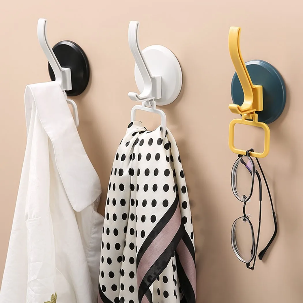 

3 Pack Self Adhesive Coat Hooks Bag Hat Clothes Hanger for Door Wall Organizer Tie Scarf Storage Rack Kitchen Bathroom Wall Hook