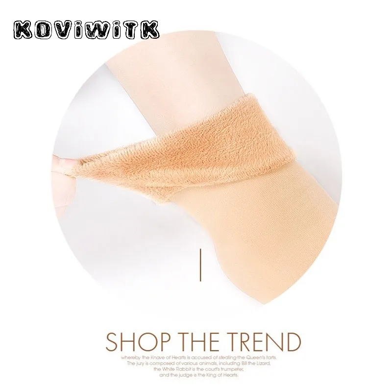 Stylish Black Long High Solid Socks knee Women Cotton elastic Sock Winter Warm Thick Plus velvet for lady Wedding Christmas Sox