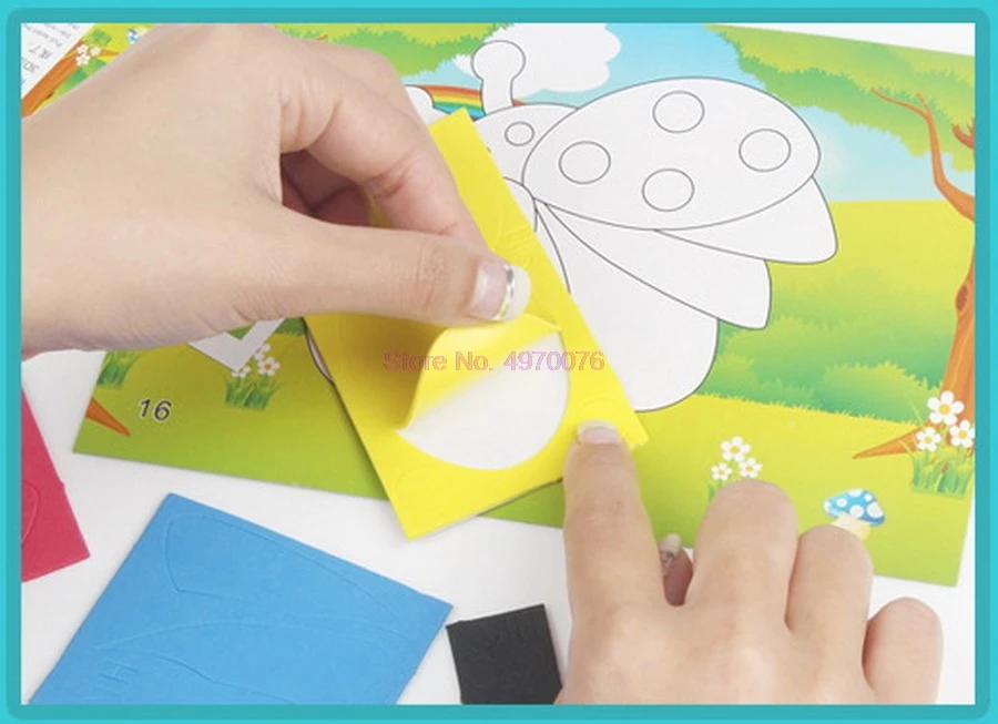 3D наклейка-пазл из вспененного этилвинилацетата 500 шт. | Игрушки и хобби