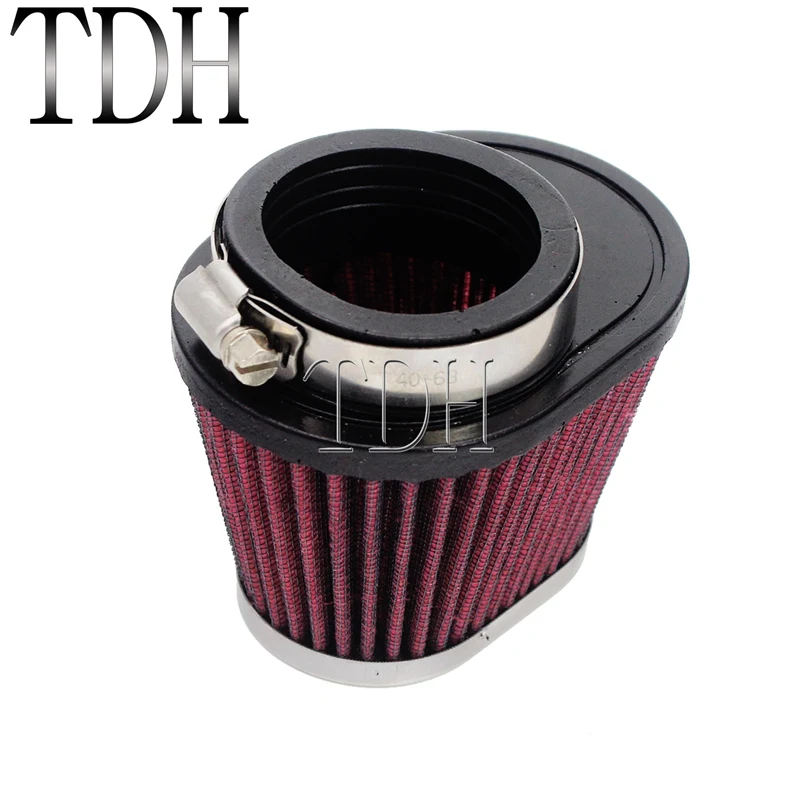 48 мм 50 52 впускной воздушный фильтр двигателя Овальный Pod с высоким потоком