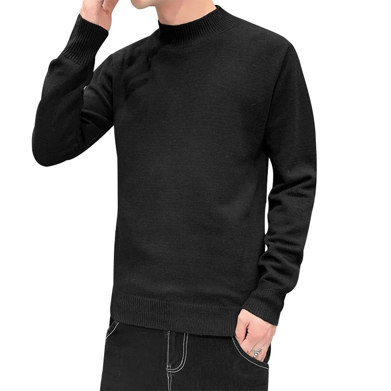 Simple Sweater for Men Casual Slim Fit Pullover O-Neck for Spring and Autumn