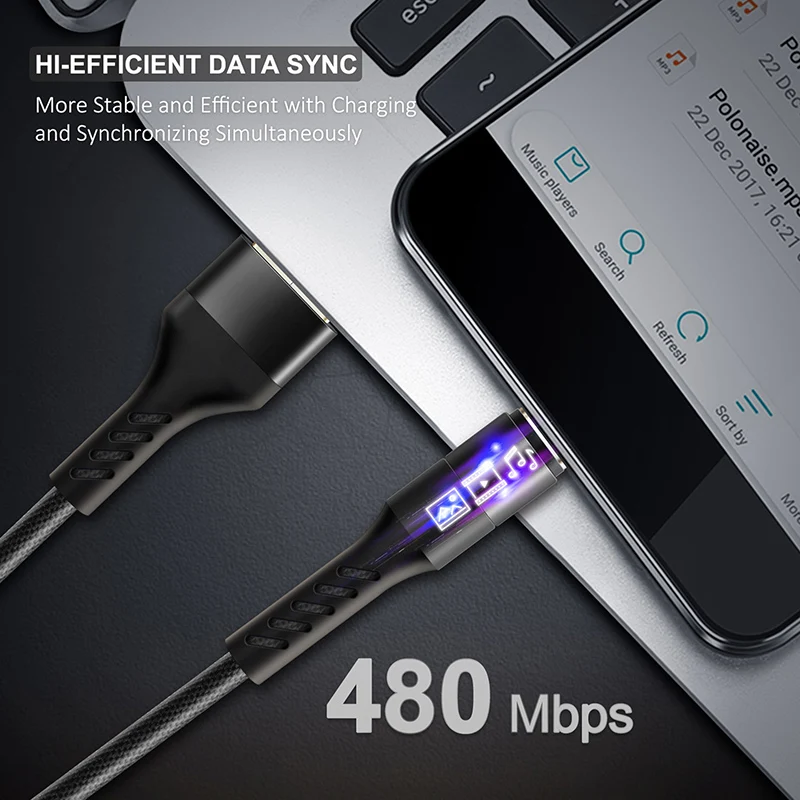Кабель USB C кабель type C кабель для мобильного телефона Быстрая зарядка телефонный кабель для samsung S9 huawei P10 nintendo Oneplus 5 черный C245