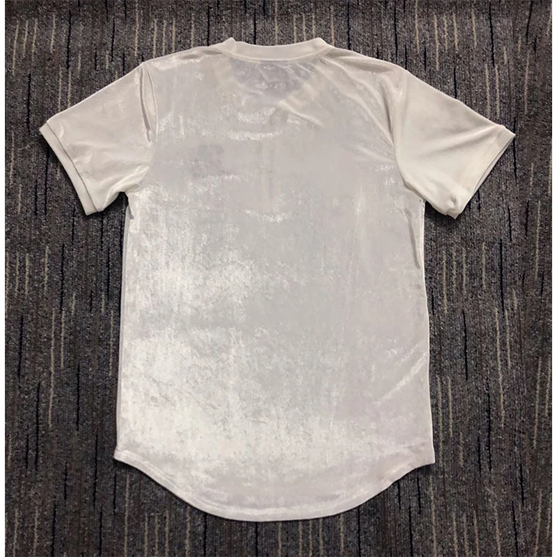 Мужская свободная шелковая футболка Повседневная с коротким рукавом для лета |