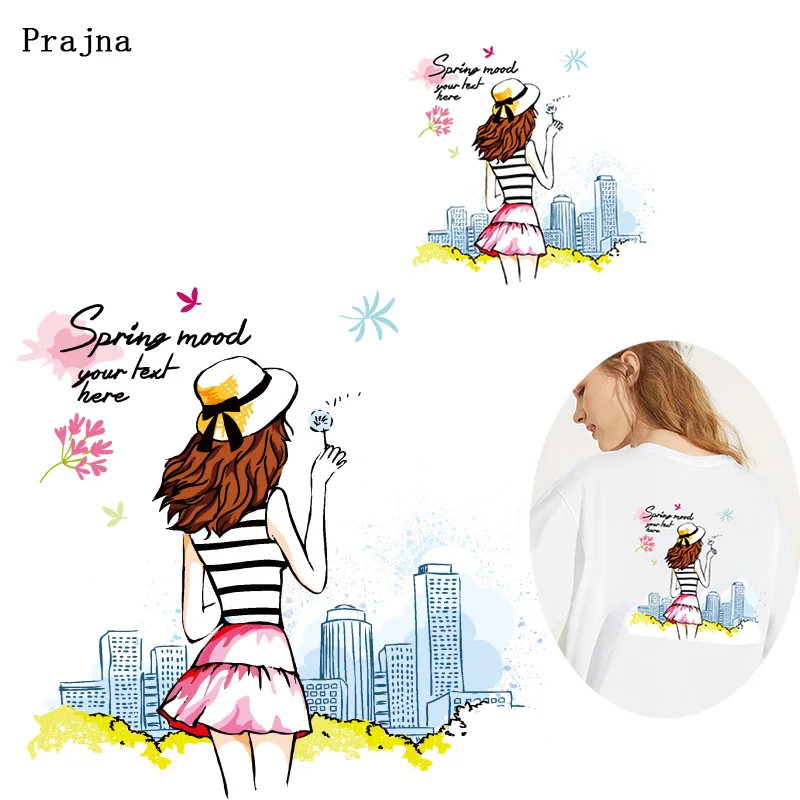 Милые современные термопереводные печатные железные Переводные для одежды DIY