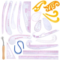 lmdz 21 style fashion pattern design ruler measure dressmaking tailor drawing template craft tool set