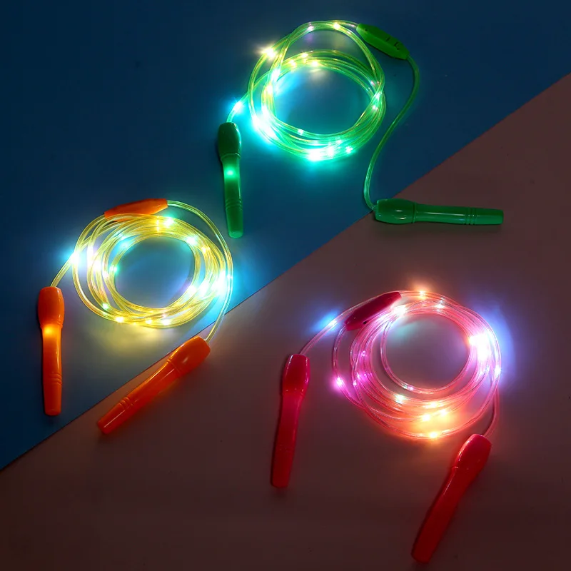 

1PC Fitness Jump Ropes LED Light Up Skipping Kids Luminous Home School Children Body Exercise Rope Jump Ropes ZLL