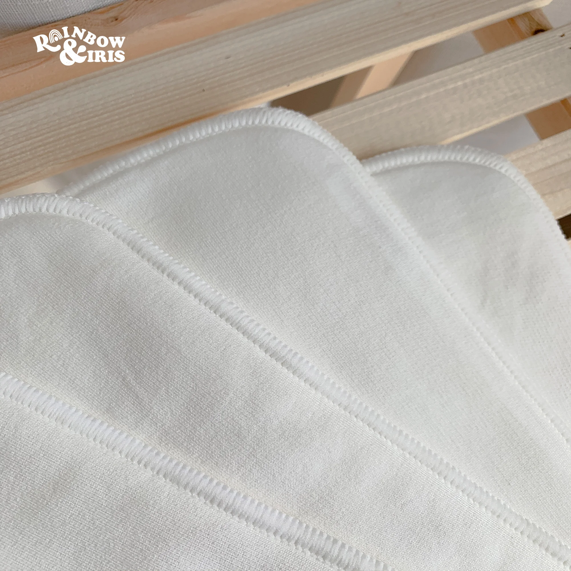 Rainbow & Iris-pa&ntilde;al de algod&oacute;n de bamb&uacute; saludable, inserci&oacute;n de pa&ntilde;al, s&uacute;per suave, absorbente, transpirable, 10 Uds.-1