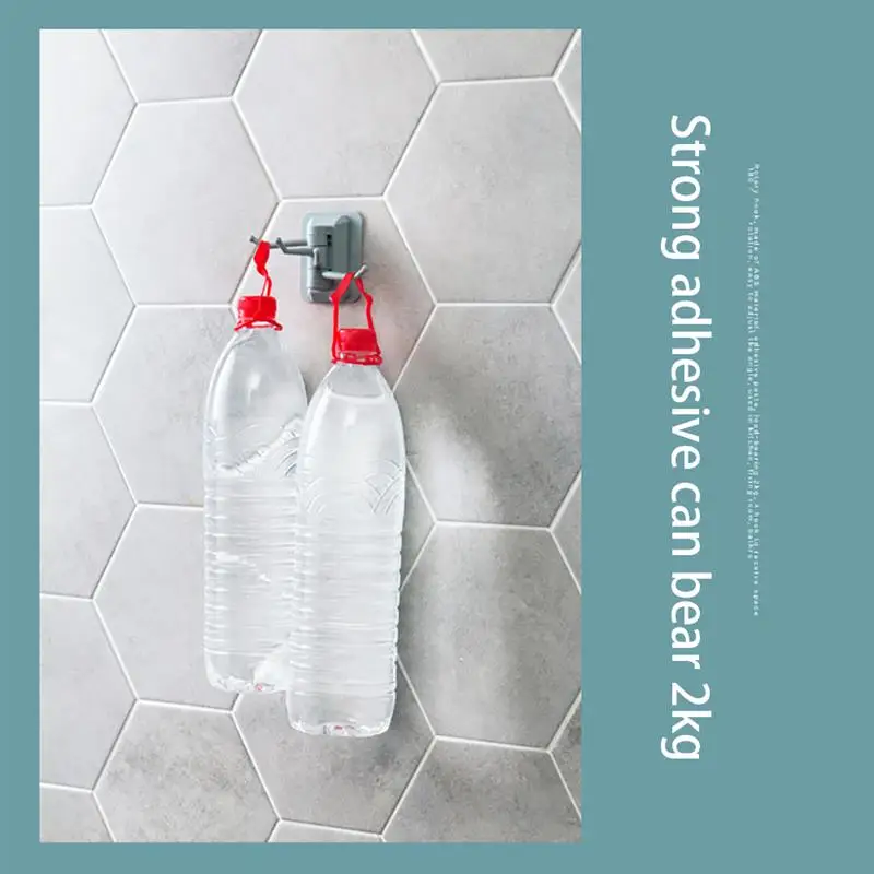 Вешалка для ванной комнаты 4 крючки полотенец стойки самоклеющиеся дверные