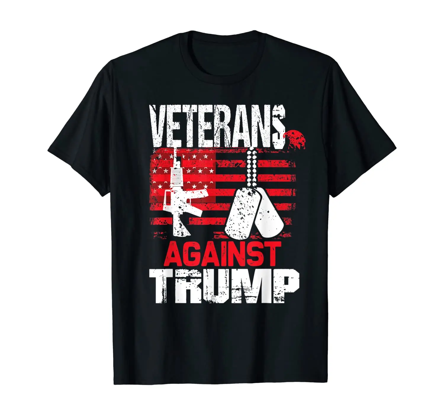 

Veterans against Trump 2020 American flag military Men T-Shirt