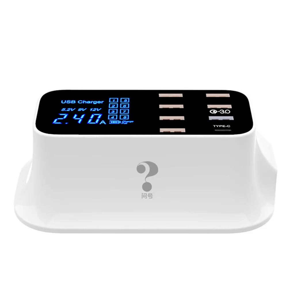 Офисное быстрое многопортовое Зарядное устройство USB для телефона дома lcd type-c