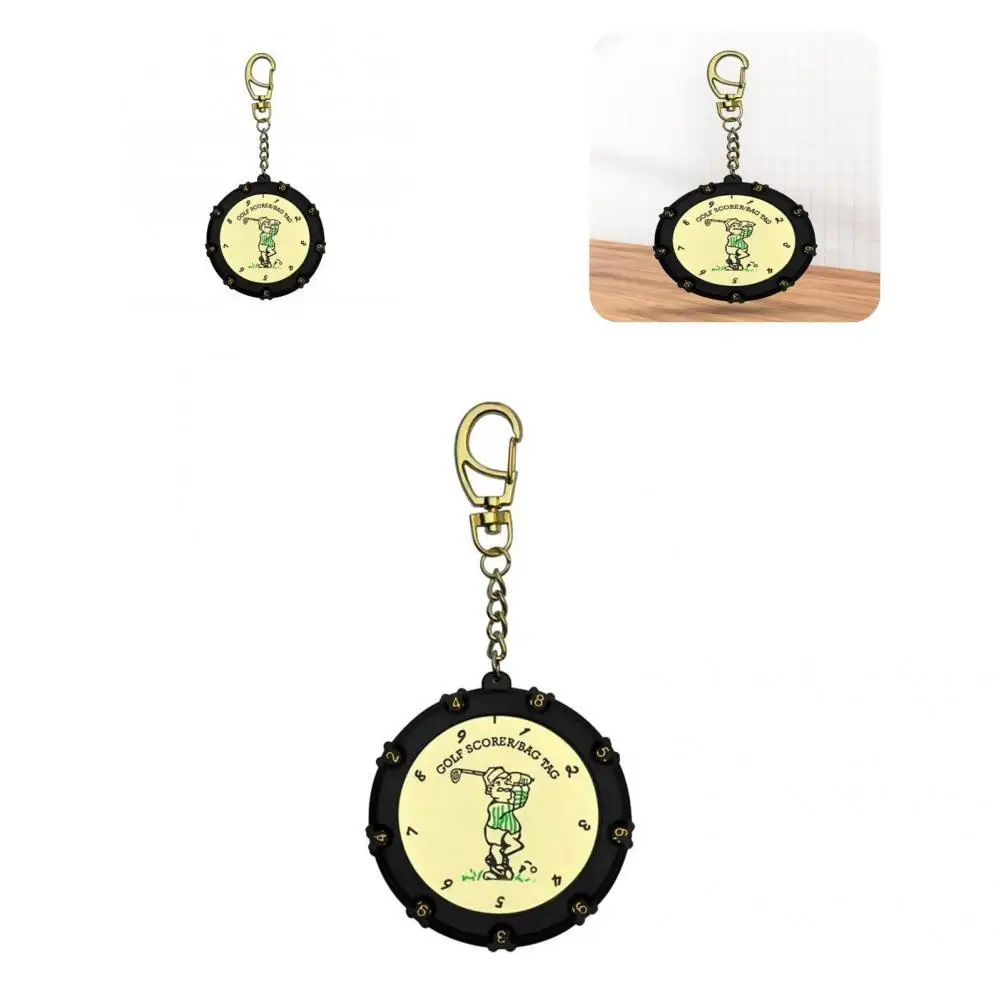 

Golf Stroke Counter Wear Resistant Golf Score Counter 18 Hole Golf Score Counter with Key Chain