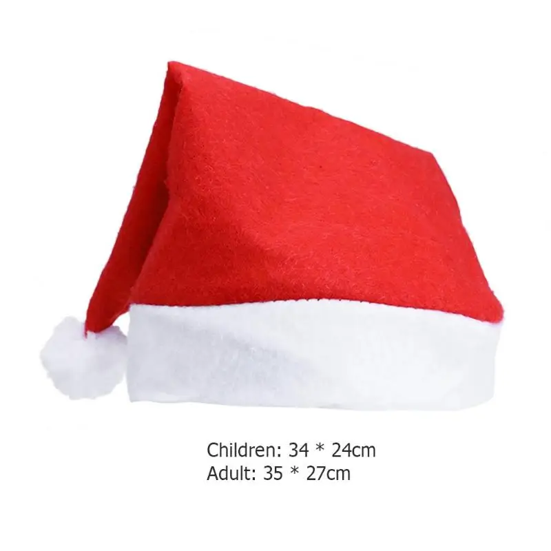 Классическая Рождественская шляпа из мягкого нетканого материала