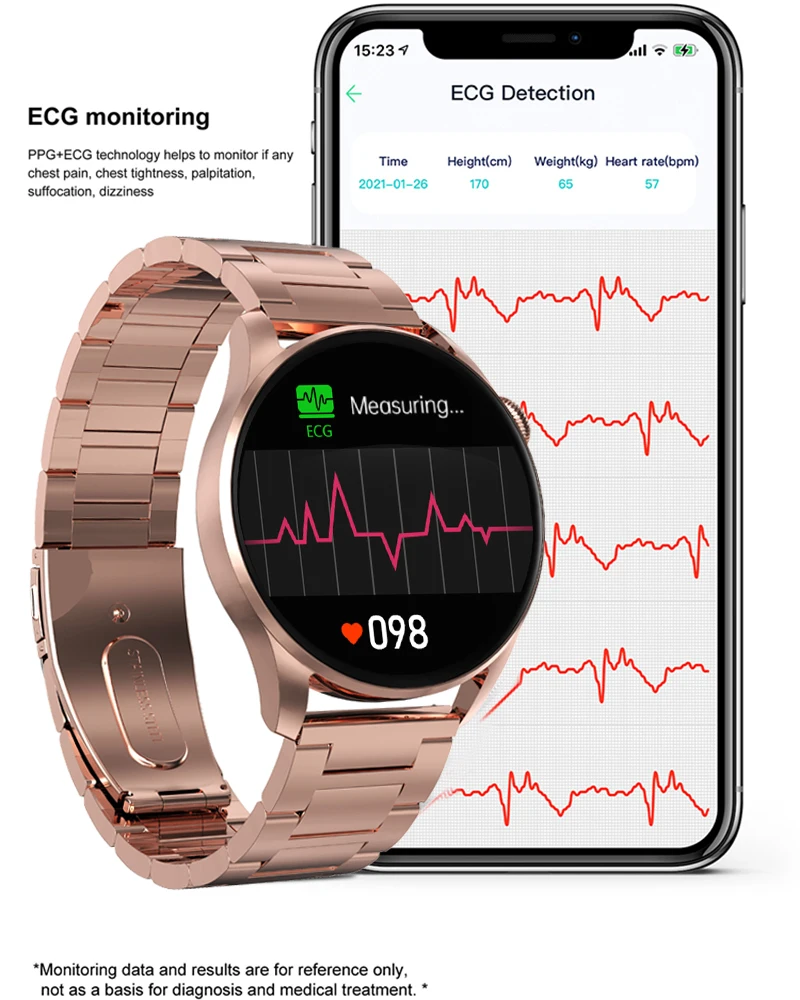 new wireless charging bluetooth call smart watch women ip68 waterproof heart rate ladies smartwatch for huawei watch men watches free global shipping