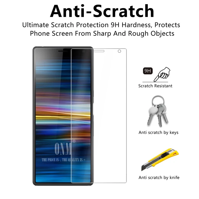 Закаленное стекло для Sony Xperia 10 Plus защита экрана 2.5D 9H Премиум защитное