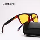 Солнцезащитные очки Glitztxunk мужские, квадратные, поляризационные, в стиле ретро