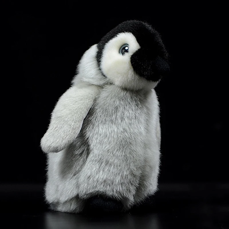 

18cm Realistic Plush Emperor Penguins Stuffed Doll Plush Toy Cute Simulation Baby Penguins Crafts Home Decor Ornament