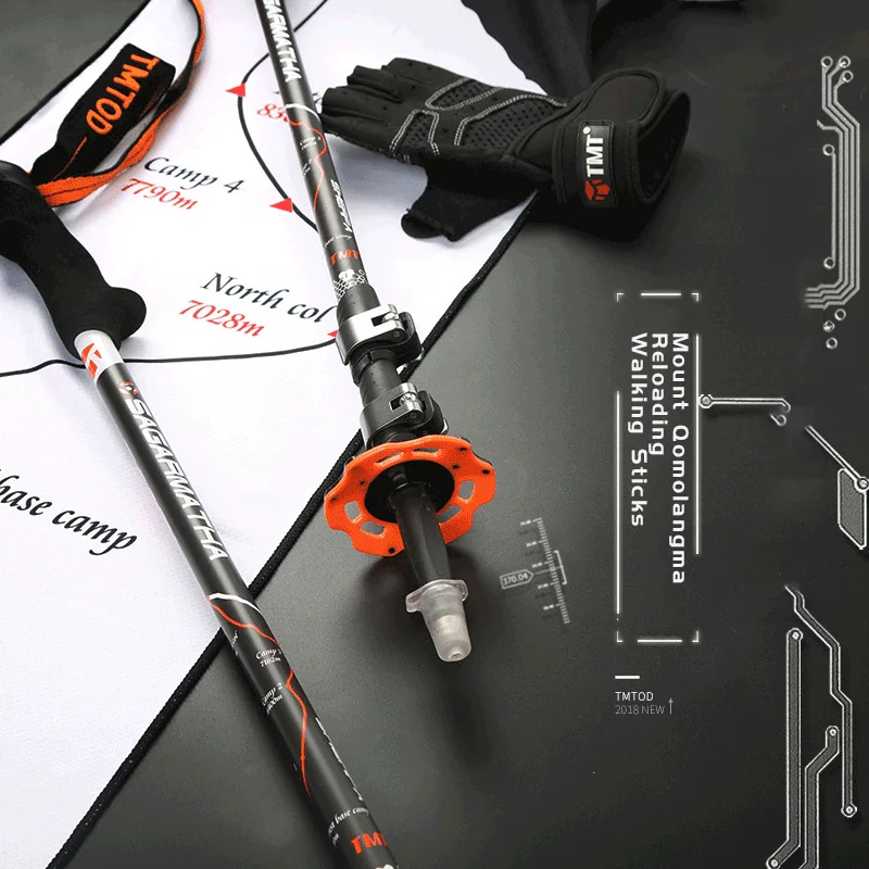 2 шт./лот гора Эверест палки для скандинавской ходьбы трости телескопические