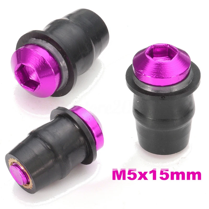 10 шт. M5X15mm алюминиевый Мотоцикл ветрового стекла обтекатель хорошо болт с гайкой винт высокого качества аксессуары часть подходит для автомобилей