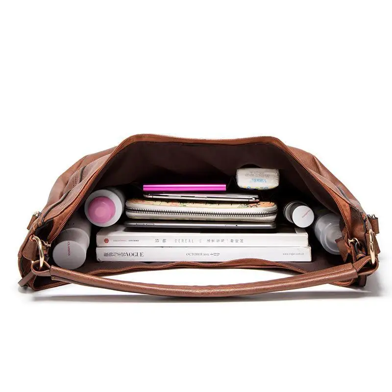 

Pu Leather Women Bag Casual Female Totes Bag Brand Designer Women Shoulder Bag Large Capacity Lady Handbag Hollow Crossbody Bag