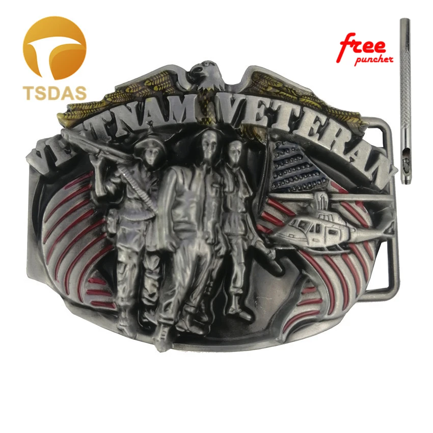 Мужской ремень с пряжкой ширина 4 см серебристый кожаным ремешком для ветеранов