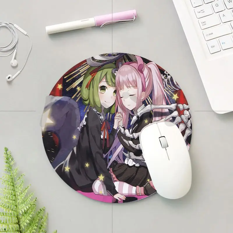 

MaiYa Beautiful Anime danganronpa anime Silicone round mouse Pad to Mouse Game Anti-Slip Laptop PC Mice Pad Mat gaming Mousepad