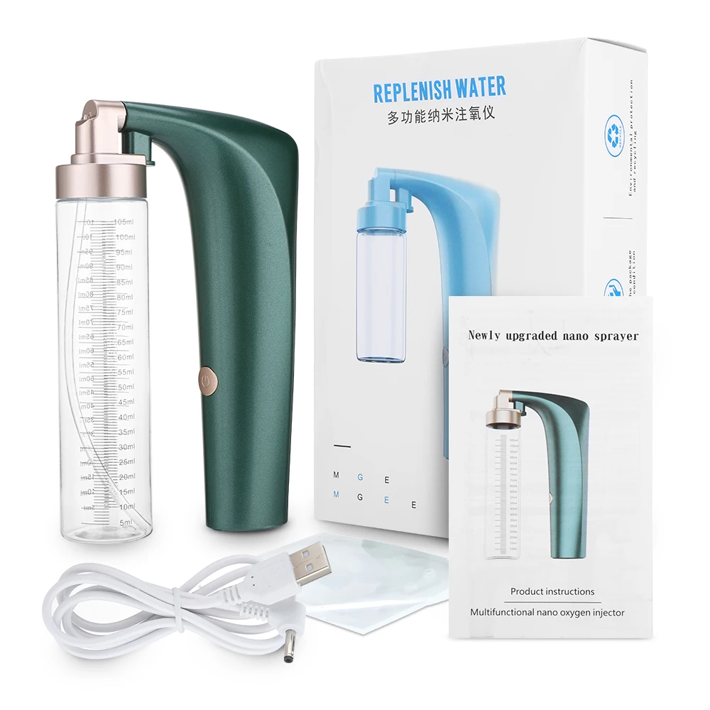 

Nano Facial Water Oxygen Injection Instrument Airbrush Face Sreamer High Pressure Hydration Portable Moisturizing Beauty Device