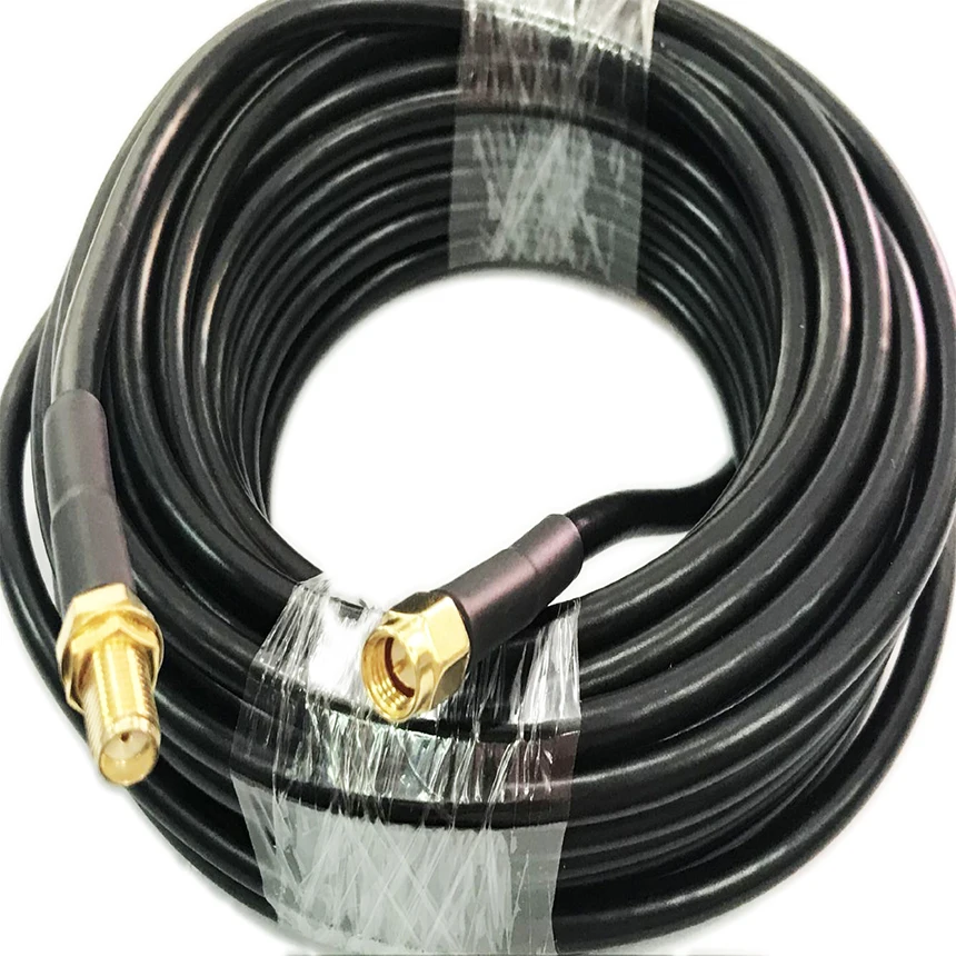 SMA Гнездовой разъем для SMA штекер RG58 коаксиальный Pigtail wifi кабель с низкой потерей 50 см 1 м 2 м 3 м 5 м 10 м 15 м 20 м 30 м