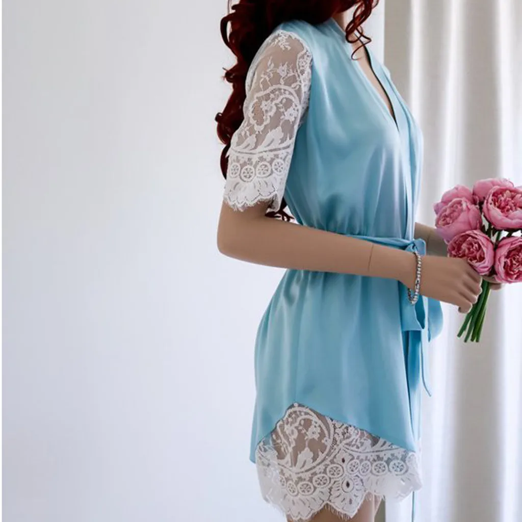 Женское Сексуальное Милое нижнее белье летняя одежда для сна женский кружевной