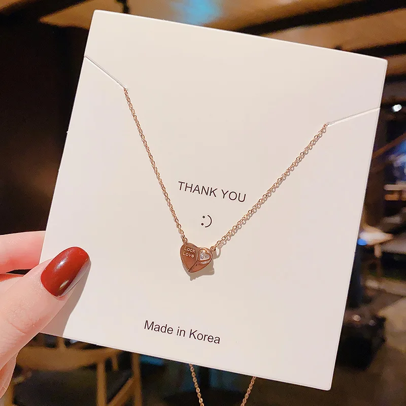 

SNCSDK 2020 Classic fashion style simple love clavicle chain temperament all-match Women's necklace new trendy fashion jewelry