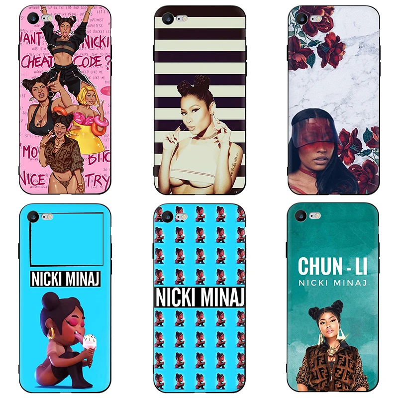 Nicki Minaj Soft TPU Silicone phone cover case for iphone 6 6s 7 8 plus X XR XS Max | Mobile Phone Cases &amp Covers