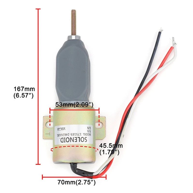 Car Fuel Shut Off Solenoid Valve Flame Extinguisher Switch 1751ES-24E2ULB1 SA-3499-24 for Woodward | Автомобили и мотоциклы