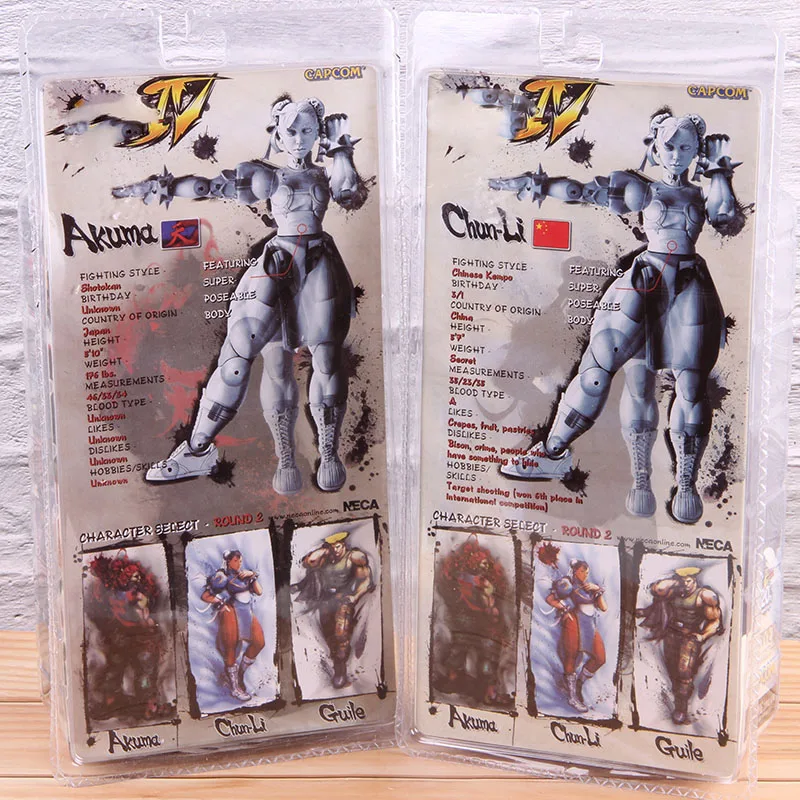 NECA Классическая игра Чун-ли Чун Ли фигурка акума фигурка ПВХ Коллекционная модель игрушки для мальчиков подарок