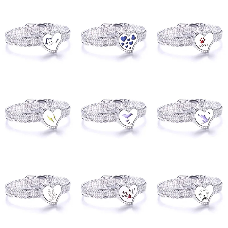 Браслет с аромадиффузором в форме сердца браслет аромадиффузионным медальон