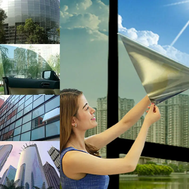 

Fashion One Way Mirror Window Film Solar Tint Reflection Decorative Heat Privacy Control Home Decorative Films