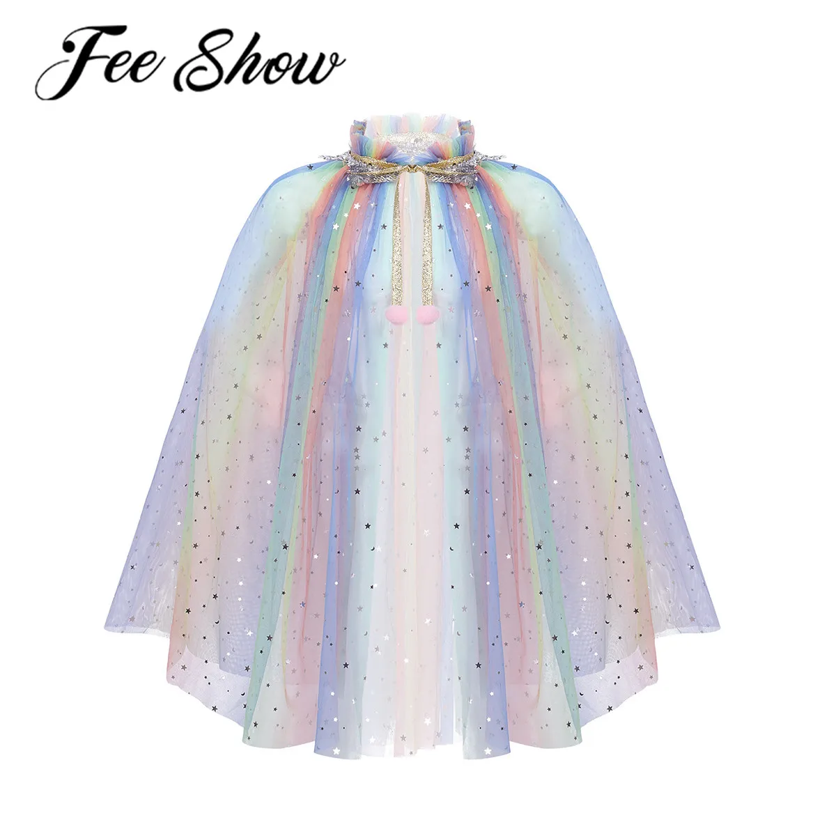 Детская фатиновая шаль одежда для костюмированной вечеринки Детское пальто