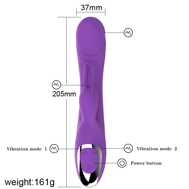 Большой вибратор для женщин силиконовый двойной массажер точки G Вагина клитор