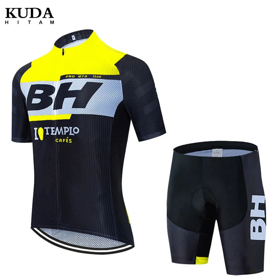 

Conjunto de ropa de ciclismo Pro Team BH para hombre, pantalones cortos con pechera para bicicleta de montaa y carretera, 2021