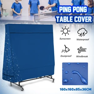 ping pong table dust covers oxford waterproof outdoor rain wind sun uv resistant tennis table storage cover free global shipping