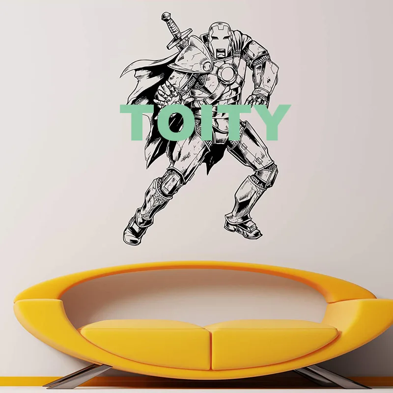 29 Конструкции Железный человек Стикеры DC Marvel Comics о фильме стены арт Superhero виниловая наклейка домашний интерьер, декор подросток номер росписи